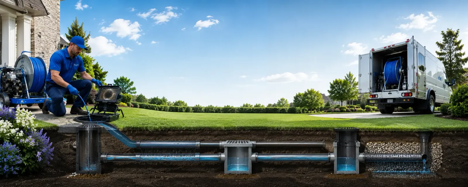 Outdoor drain cleaning information for Ellisburg, NY